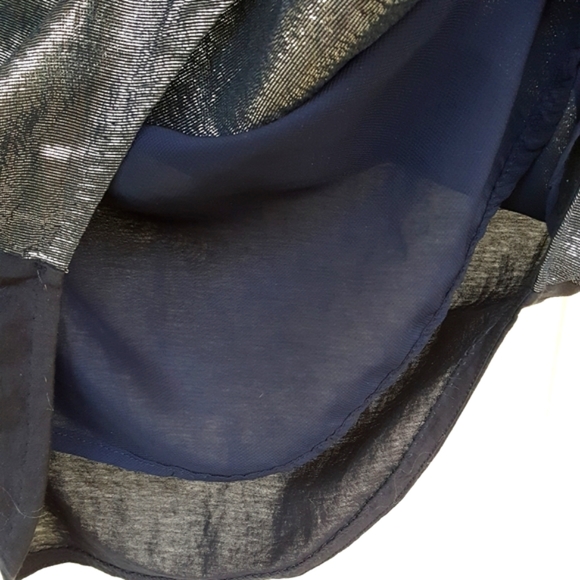 M J Crew Lined Metallic Shimmer Tank Style Top - Picture 8 of 9